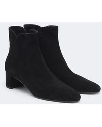 Gianvito Rossi - Lisa Suede Ankle Boots - Lyst