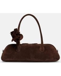 Magda Butrym - Brigitte Suede Shoulder Bag - Lyst
