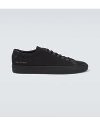 Common Projects - Achilles Leather And Canvas Sneakers - Lyst
