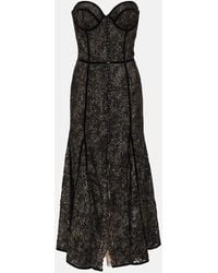 Costarellos - Robe Midi Castora En Dentelle - Lyst