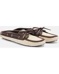 Brunello Cucinelli - Monili Canvas Mules - Lyst