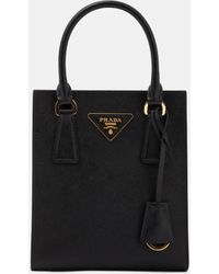 Prada Handtasche mit Logo - Schwarz