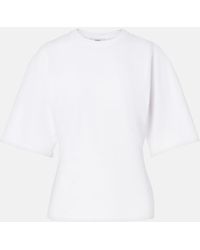 Agolde - Storey Gathered Cotton Jersey T-Shirt - Lyst