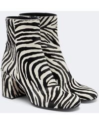 Gianvito Rossi - Bottines Joelle En Cuir Facon Poulain A Imprime - Lyst