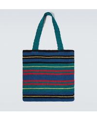 Bode - Riverbank Striped Crochet Tote Bag - Lyst