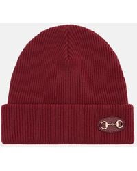 Gucci - Horsebit Ribbed-Knit Wool Beanie - Lyst