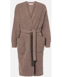 Max Mara - Emblema Ribbed-Knit Wool-Blend Cardigan - Lyst