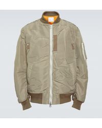 Sacai - Bomberjacke Aus Twill - Lyst