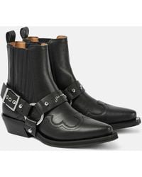 Ganni - Western Fitted Chelsea Boots Women - Lyst