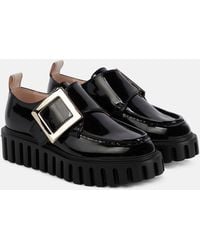 Roger Vivier - Viv' Go-Thick Patent Leather Platform Loafers - Lyst