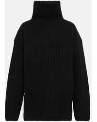 JOSEPH - High-neck Ribbed-knit Wool Sweater - Lyst