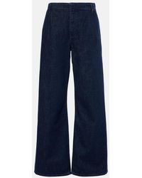 RE/DONE - Triuser High-Rise Wide-Leg Jeans - Lyst