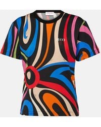 Emilio Pucci - T-Shirt Marmo aus Baumwolle - Lyst