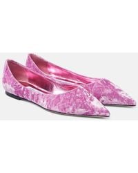 Jimmy Choo - Ballerines Love En Velours - Lyst