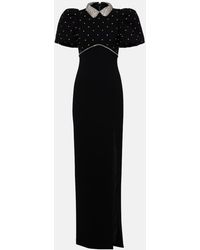 Rebecca Vallance Niarah Puff-Sleeve Gown in Pink | Lyst UK