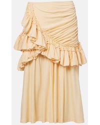 Dries Van Noten - Humairah Cotton Midi Skirt - Lyst