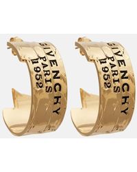 Givenchy - Logo Hoop Earrings - Lyst
