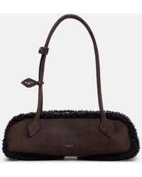 Alaïa - Le Teckel Medium Suede Shoulder Bag - Lyst
