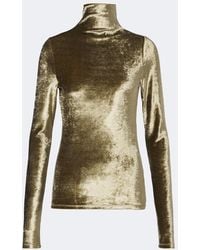 Lemaire - Velvet Turtleneck Top - Lyst