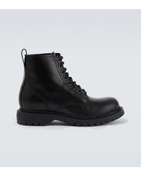 Givenchy - Leather Lace-Up Boots - Lyst