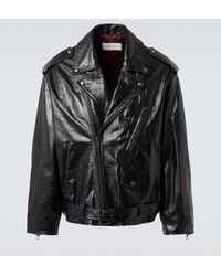 Dries Van Noten - Chaqueta Biker De Piel - Lyst