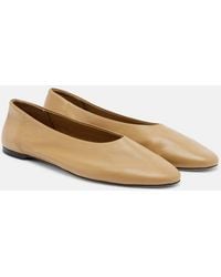 TOTEME - Leather Ballet Flats - Lyst