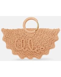 Chloé - Bracelet Paravent Small Crochet Tote Bag - Lyst