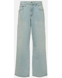 Agolde - Mid-Rise Wide-Leg Jeans Fusion Jean - Lyst