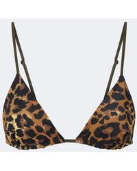 Johanna Ortiz - Leopard-Print Bikini Top - Lyst