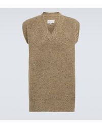 Maison Margiela - Wool And Cashmere-blend Sweater Vest - Lyst
