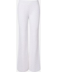 Missoni - Chevron Cotton-Blend Wide-Leg Pants - Lyst