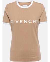Givenchy - T-shirt en coton melange a logo - Lyst