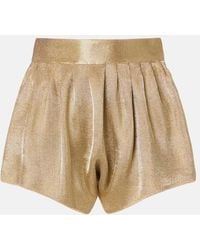 Alaïa - High-Rise Mesh Shorts - Lyst