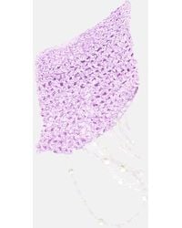 SUSAN FANG - Beaded Crochet Top - Lyst