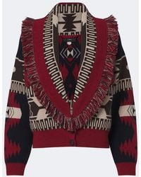 Alanui - Icon Jacquard Wool And Cashmere Cardigan - Lyst