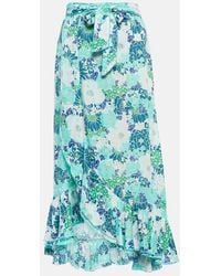 Poupette - Aude Floral Midi Skirt - Lyst