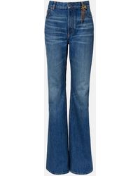 Chloé - Embellished Straight Jeans - Lyst