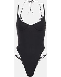 SAME - Double Layer One-piece Swimsuit - Lyst