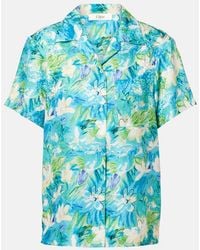 Chloé - Floral Ribbed-Knit Cotton-Blend Top - Lyst