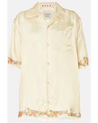 Marni - Printed Satin Shirt - Lyst