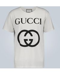 mens white gucci t shirt