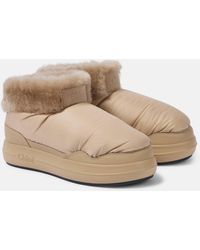 Chloé - Polar Shearling-Trimmed Ankle Boots - Lyst