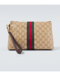 Gucci - Small Gg Canvas Pouch - Lyst