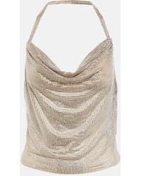 GIUSEPPE DI MORABITO - Top de cuello halter con cristales - Lyst