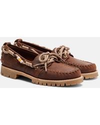 Golden Goose - Cruise Beaded Suede Boat Shoes - Lyst