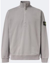 Stone Island - Compass Cotton Fleece Sweatshirt - Lyst