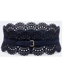 Alaïa - Suede Corset Belt - Lyst