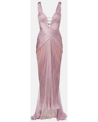 Maria Lucia Hohan - Corinna Pleated Silk Gown - Lyst