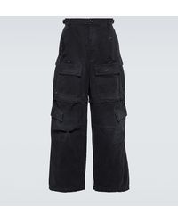 Balenciaga - Pantalones cargo en sarga de algodon - Lyst