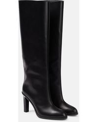 The Row - Wide Shaft Leather Knee-high Boots - Lyst